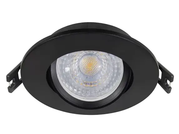Точковий світильник luxel GU5.3 IP20 чорний (DP-06B), фото 1