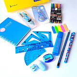 Подарунок випускнику 4 класу, набір канцелярії для хлопчика, 12 предметів, фото 6