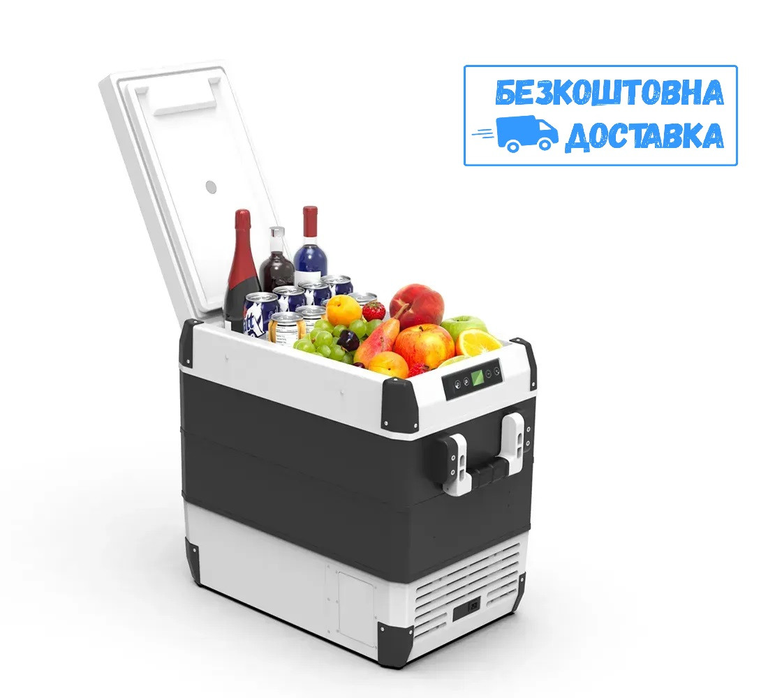 Компресорний автохолодильник FROZEN FCS55 (55 літрів), до -22 °C, живлення 12/24/220 В, фото 1