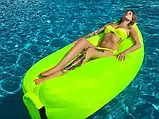 Ламзак надувний диван гамак матрац лежак Lamzac для відпочинку, пляжу, природи 200х60 см, фото 7