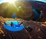 Ламзак надувний диван гамак матрац лежак Lamzac для відпочинку, пляжу, природи 200х60 см, фото 8