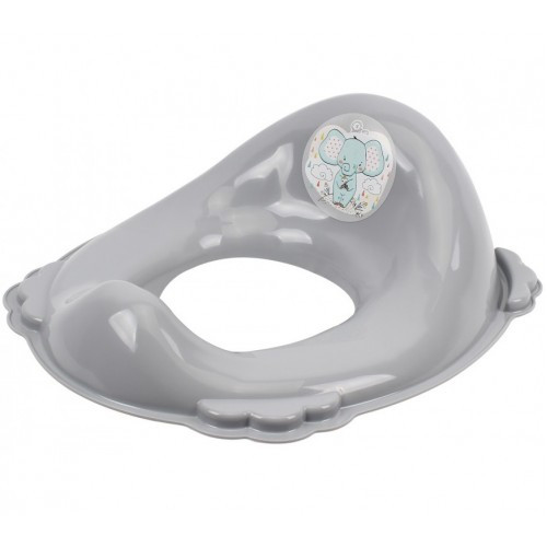 Накладка на унітаз ТехноК з протиковзною гумою арт.1270 Сіра