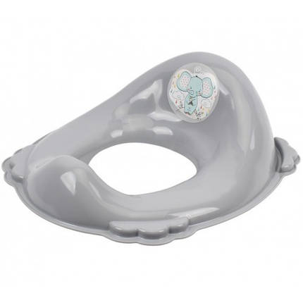 Накладка на унітаз ТехноК з протиковзною гумою арт.1270 Сіра, фото 1