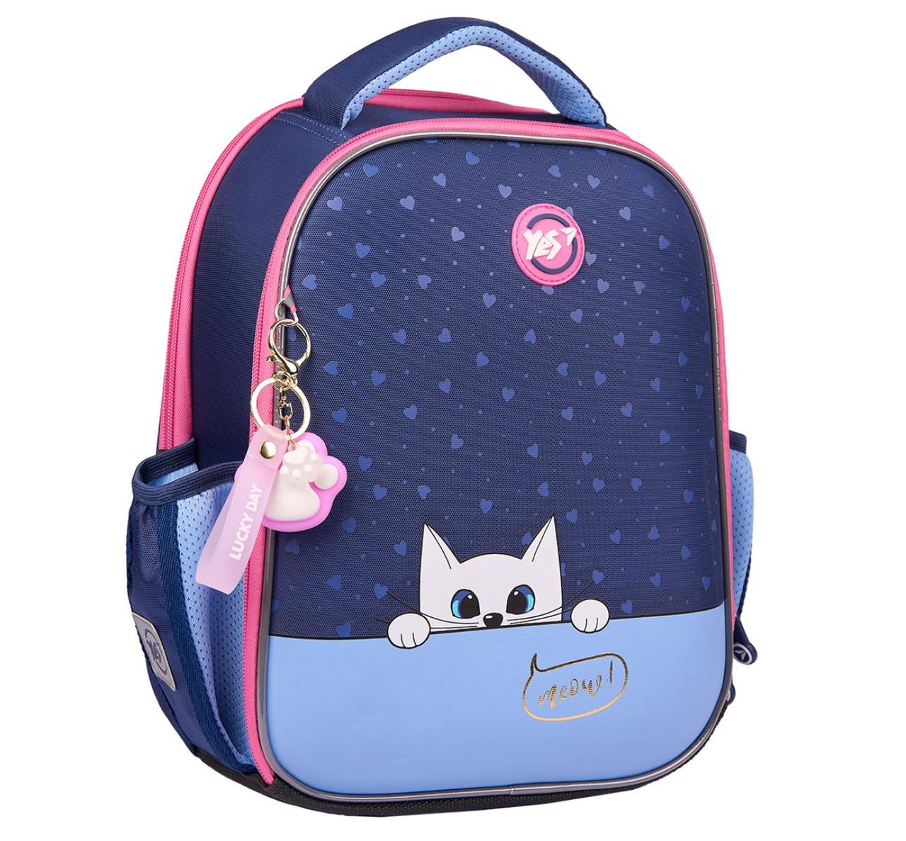Рюкзак YES H-100 шкільний каркасний Meow-Meow 559845, фото 1