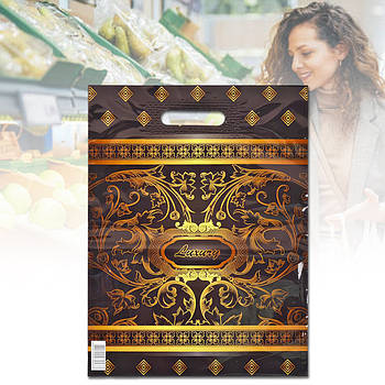 Пакет ламінований з малюнками 30х40 см Банан Упаковка 50 штук.