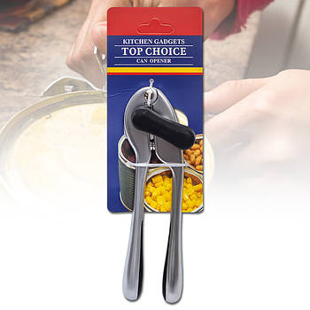 Металевий консервний ніж-відкривалка 17 см з нержавіючої сталі Top Choice H-826