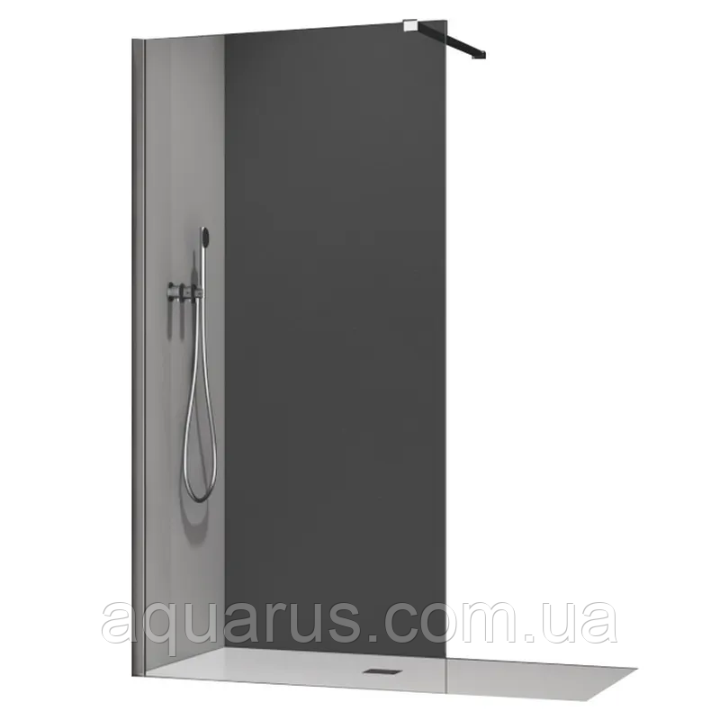 Душова перегородка Koer SR SP01-120x200-TR-01 Walk-In прозоре скло Easy Clean 8мм, хром (KR5394)