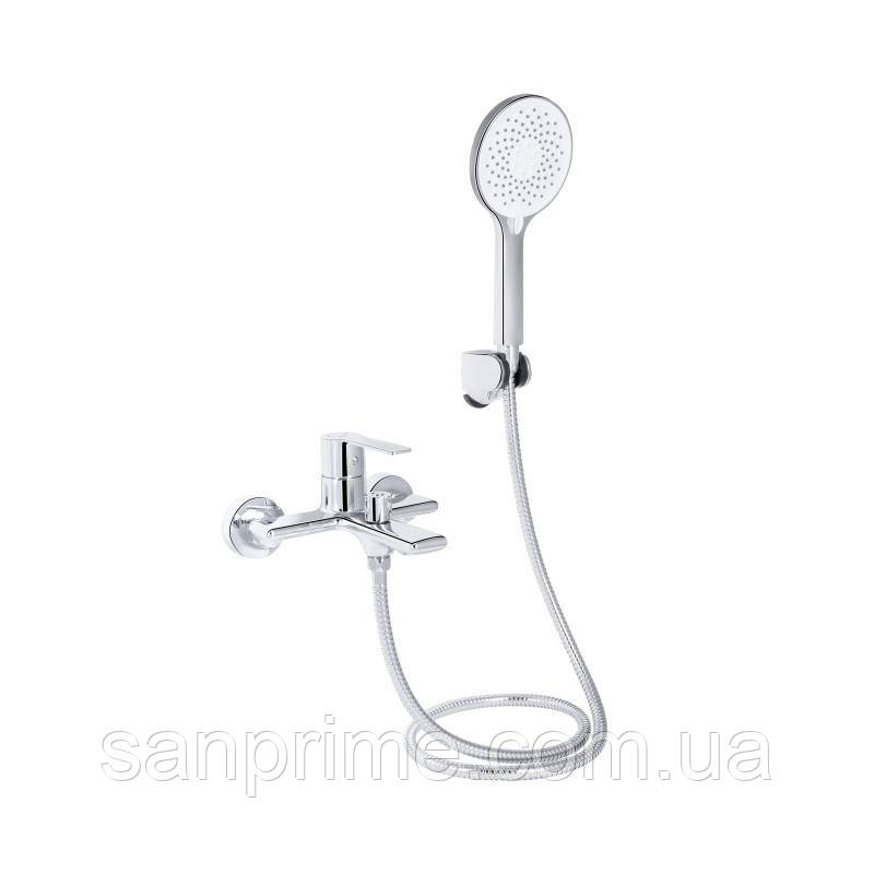 Змішувач для ванни Qtap Taurus (з душовим гарнітуром) QTTAU259CRM45661 Chrome, фото 1