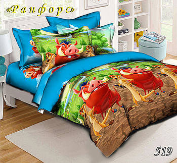 Полуторна постільна білизна Тет-@-Тет 519 (1 нав.)