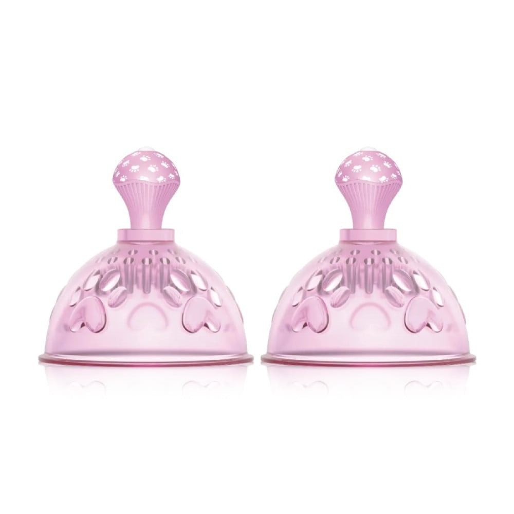 Вібратор у вигляді чаш для сосків BeYourLover з ротацією, рожевий, фото 1