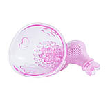 Вібратор у вигляді чаш для сосків BeYourLover з ротацією, рожевий, фото 4