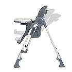 Дитячий стільчик - гойдалка для годування з заколисуванням EL CAMINO ME 1087-G SWAN Dark Gray Темно-Сірий, фото 7