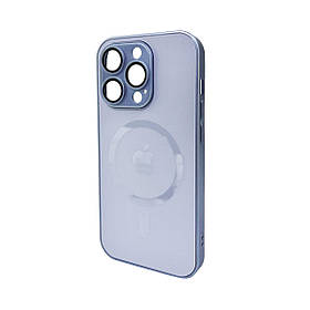 Чохол для смартфона AG Glass Matt Frame Color MagSafe Logo for Apple iPhone 15 Pro Sierra Blue ly