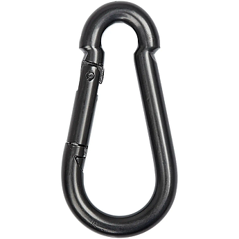 Карабін Skif Outdoor Clasp I 180 кг — туристичний немуфтований карабін з нержавіючої сталі, чорне покриття, BT245-18