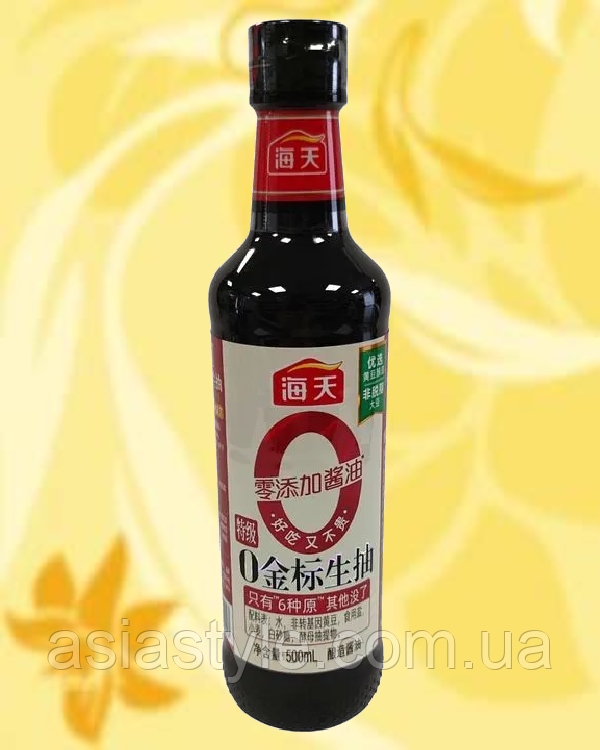 Соус соєвий світлий без підсилювачів, Light soya sauce without enhancers, Haday, 500мл, Китай, Ч
