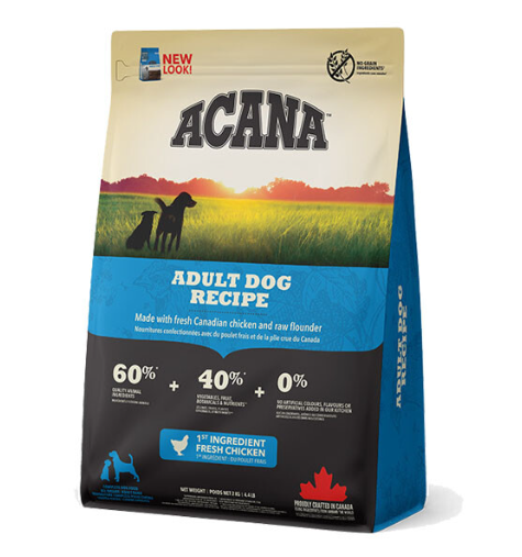 Сухий корм для дорослих собак усіх порід Acana Adult Dog Recipe з м'ясом і рибою 2 кг