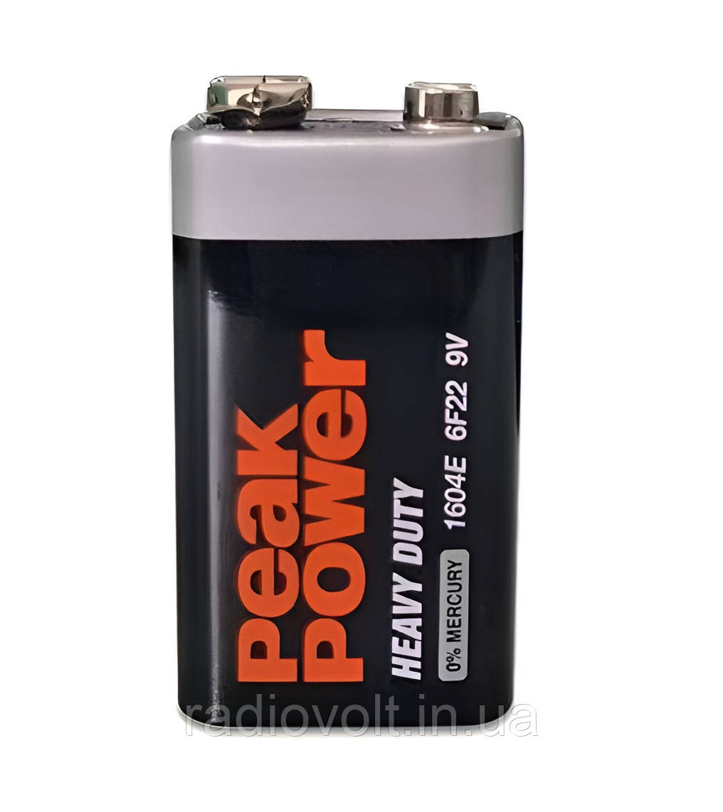 Батарейка "Крона" PeakPower 6F22/9V