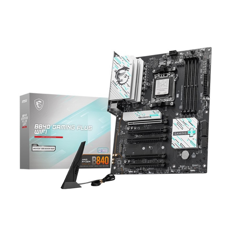 Топова материнська плата MSI B840 Gaming Plus Wi-Fi — ATX, Socket AM5, DDR5, Wi-Fi 7, 2.5G LAN, фото 1
