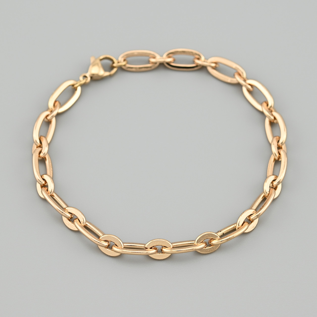 Браслет Якірний 53403 ширина 6 мм позолота 18К довжина 20, фото 1