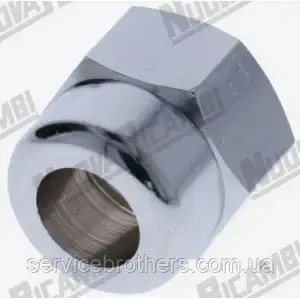 Хромована гайка стімеру кавомашини 3/8 - ключ 22 мм - BEZZERA