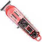 Машинка для стрижки від акумулятора 3 насадки, з USB, LY-452, Червоний / Тример для стрижки / Тример чоловічий, фото 2