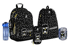 Шкільний набір Kite Education Bad Badtz Maru (рюкзак, пенал, сумка, ланчбокс, пляшка) 130-145 см