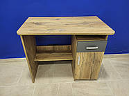 Маленький письмовий стіл учнівський для дитини школяра, підлітка з тумбою 90 см Дуб Флагшток, фото 4