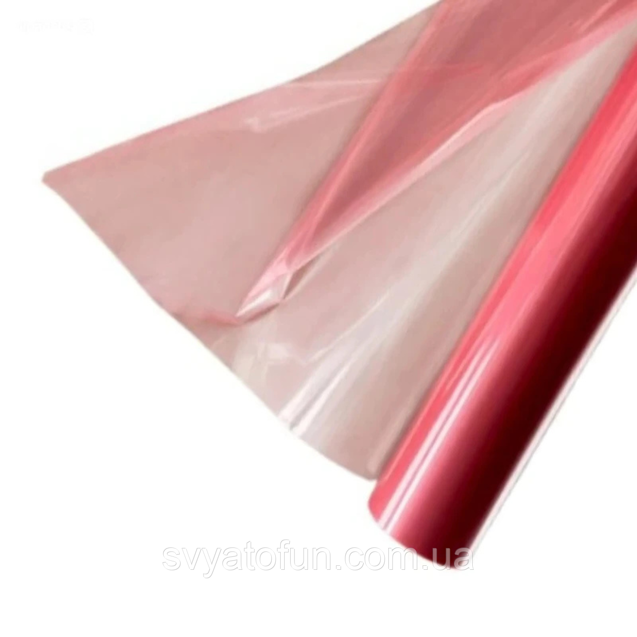 Калька в рулоні "Скло" коралова 60 см х 20 м