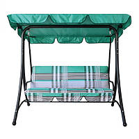 Гойдалка садова "Келлі" Зелено-сіра полоска 2140392