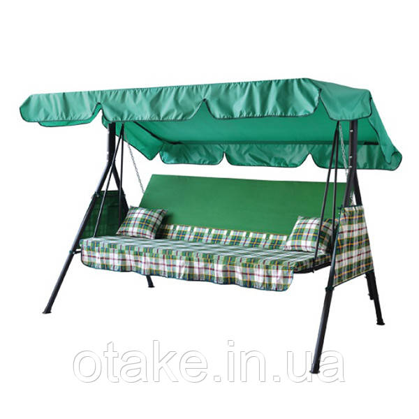 Качелі "Дача" (Зелена шотландка) 2140083, фото 1