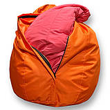 Дитяче крісло мішок помаранчеве 90х60, фото 3