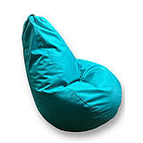 Дитяче крісло мішок бірюзове 90х60, фото 2