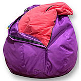 Дитяче крісло мішок фіолетовий 90х60, фото 3