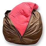 Дитяче крісло мішок коричневий 90х60, фото 4
