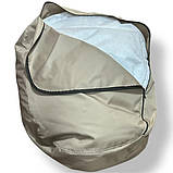 Безкаркасне крісло груша-диван Бежевий 110х90х90, фото 2