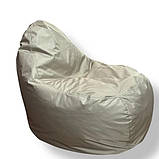 Безкаркасне крісло груша-диван Бежевий 110х90х90, фото 4