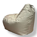 Безкаркасне крісло груша-диван Бежевий 110х90х90, фото 5