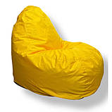 Безкаркасне крісло груша-диван Жовтий 110х90х90, фото 2