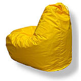 Безкаркасне крісло груша-диван Жовтий 110х90х90, фото 3