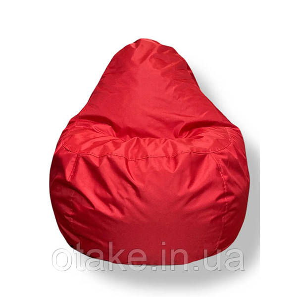Безкаркасне крісло груша-диван червоний 110х90х90, фото 1