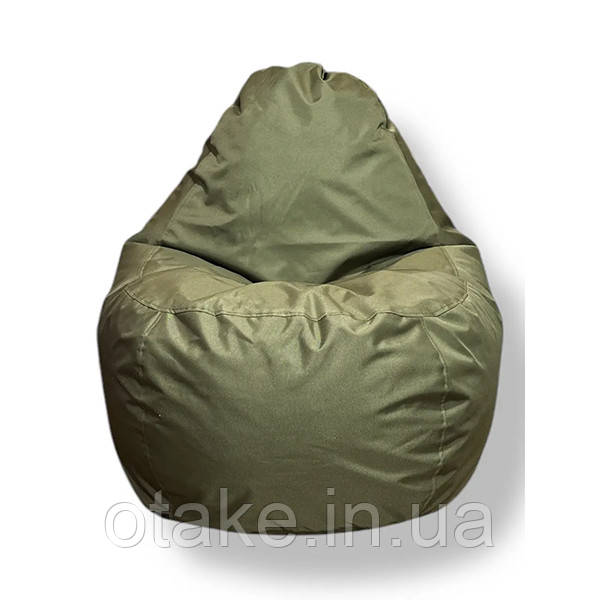 Безкаркасне крісло груша-диван хакі 110х90х90, фото 1