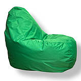 Безкаркасне крісло груша-диван зелений 110х90х90, фото 3