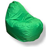 Безкаркасне крісло груша-диван зелений 110х90х90, фото 4