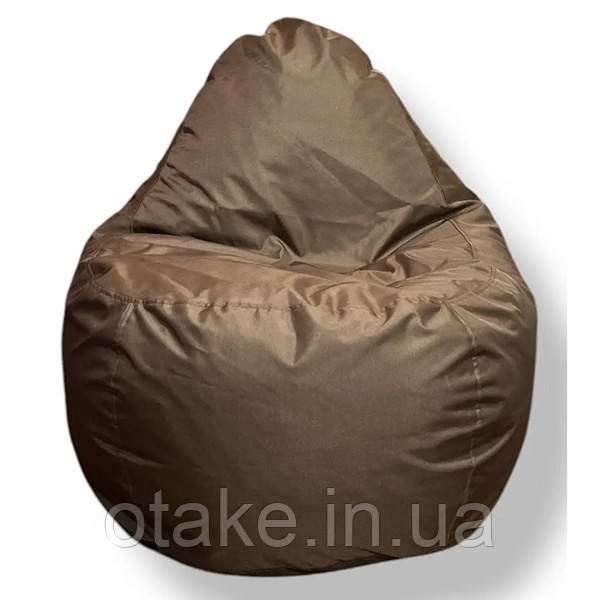 Безкаркасне крісло груша-диван коричневий 110х90х90, фото 1