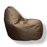 Безкаркасне крісло груша-диван коричневий 110х90х90, фото 3