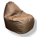 Безкаркасне крісло груша-диван коричневий 110х90х90, фото 4