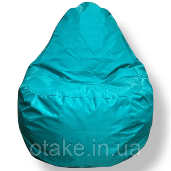 Безкаркасне крісло груша-диван бірюзовий 110х90х90, фото 1