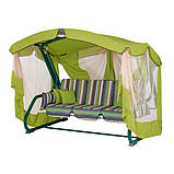 Гойдалки садові «Аліса», дралон, вертикальна смуга, Крісло-гойдалка в подарунок 2140107, фото 2