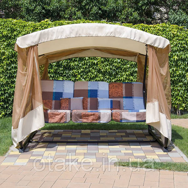 Гойдалка садова «Сімейна» Велика коричнево-сіра клітинка 2140148, фото 1