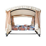 Гойдалка садова «Сімейна» Велика коричнево-сіра клітинка 2140148, фото 5